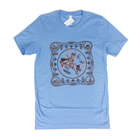Women's Blue Short Sleeve Leapin Lizzie T-shirt 