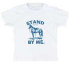 Girl's White and Blue Short Sleeve Stand By Me T-shirt 