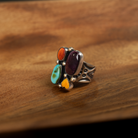 Women's Alzuni Handmade Multicolor Adjustable Ring R925MULT-12