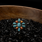 Women's Handmade Spiny Oyster and Turquoise Burst Earring 