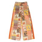 Howdy Hanny Women's Multicolor Cowboy Collage WIde Leg Pants 