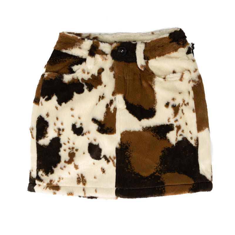 Rock and Roll Women's Cowhide Mini Skirt BW69B09390