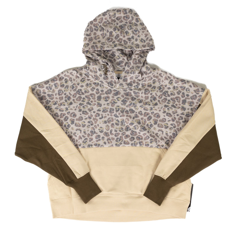 Hooey Women's Cheetah Print and Color Block Hoodie HH2627CRPR