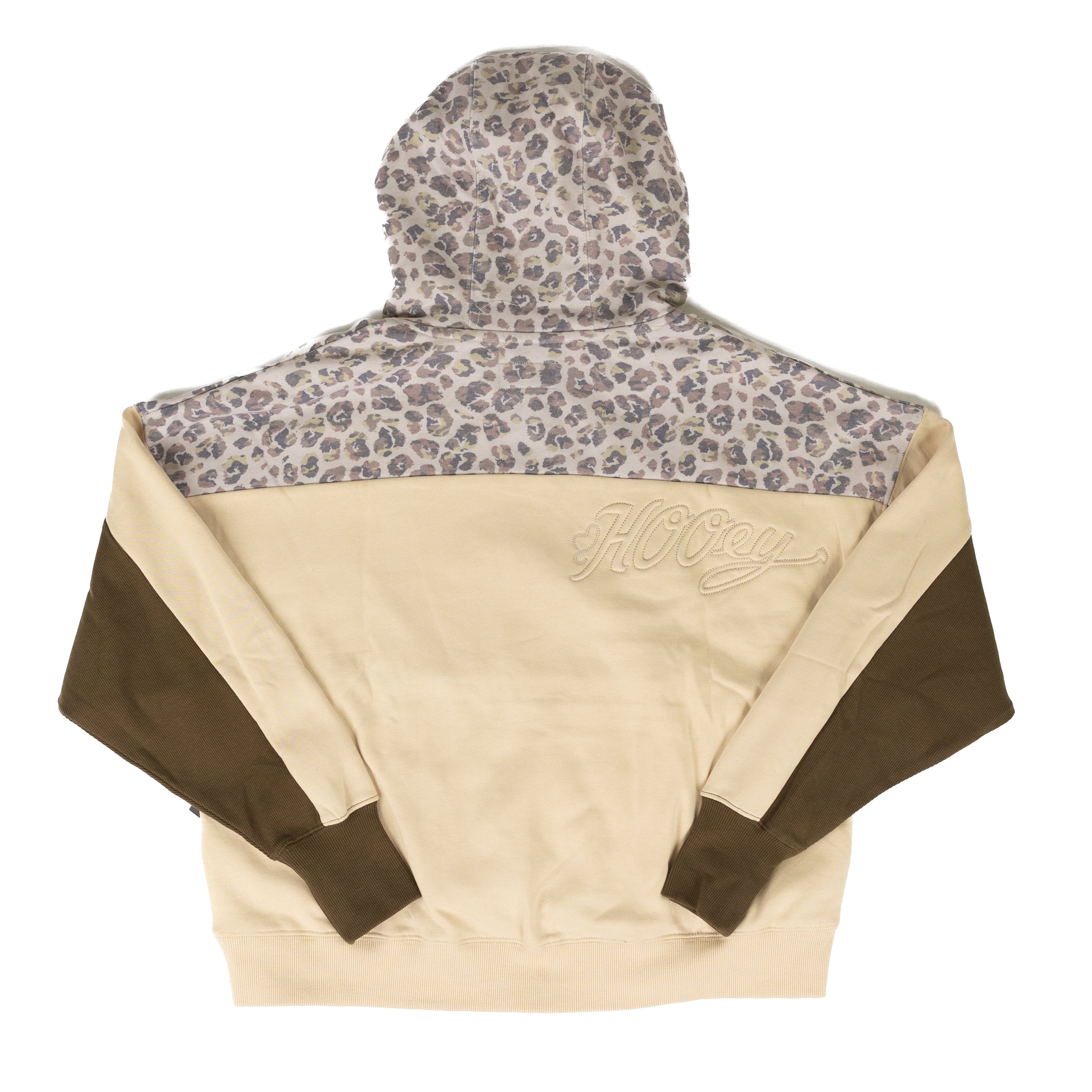 Hooey Women's Cheetah Print and Color Block Hoodie HH2627CRPR