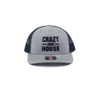 Crazy House Gray Cap with Navy Stitching 