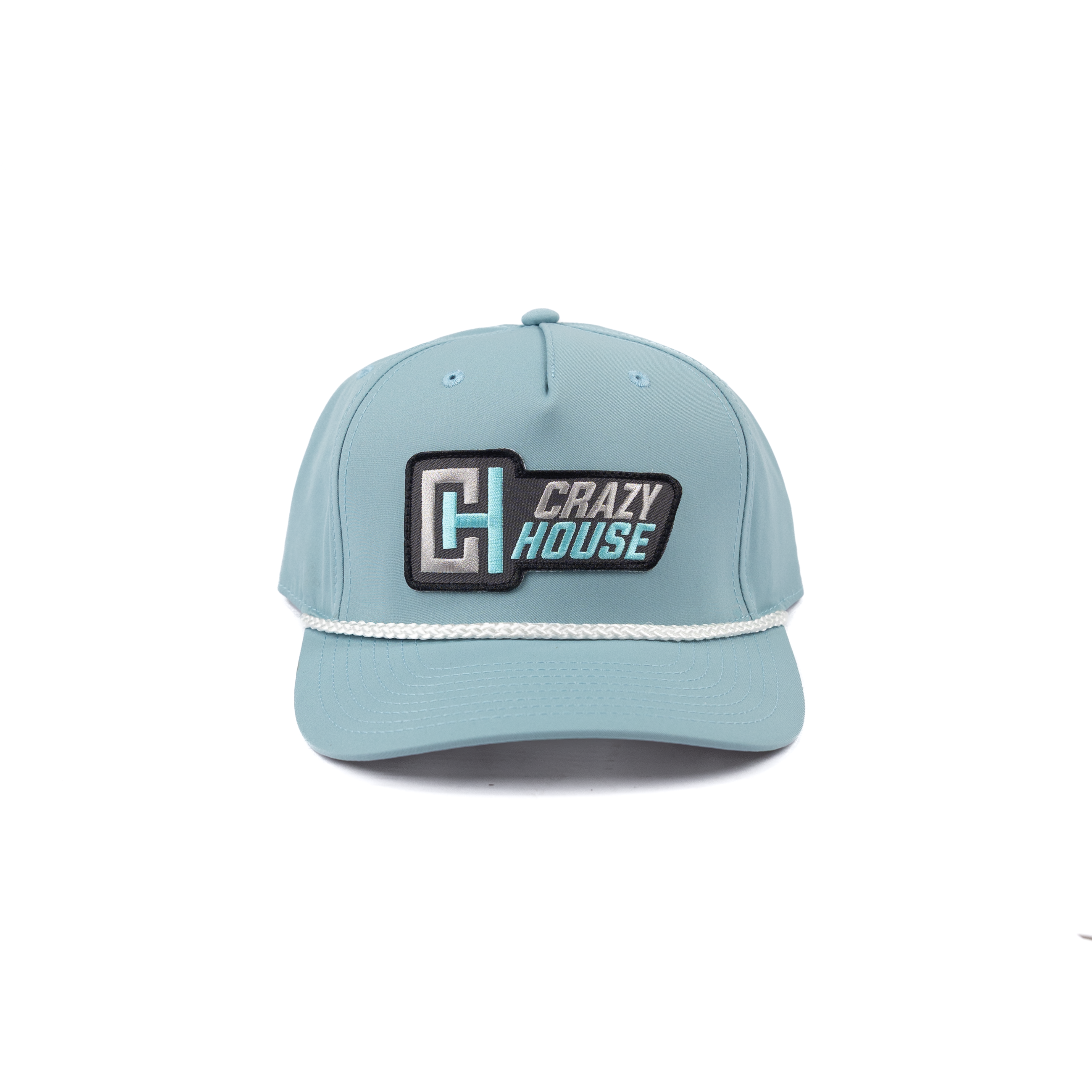 Crazy House Smoke Blue Cap with CH Patch and White Rope 