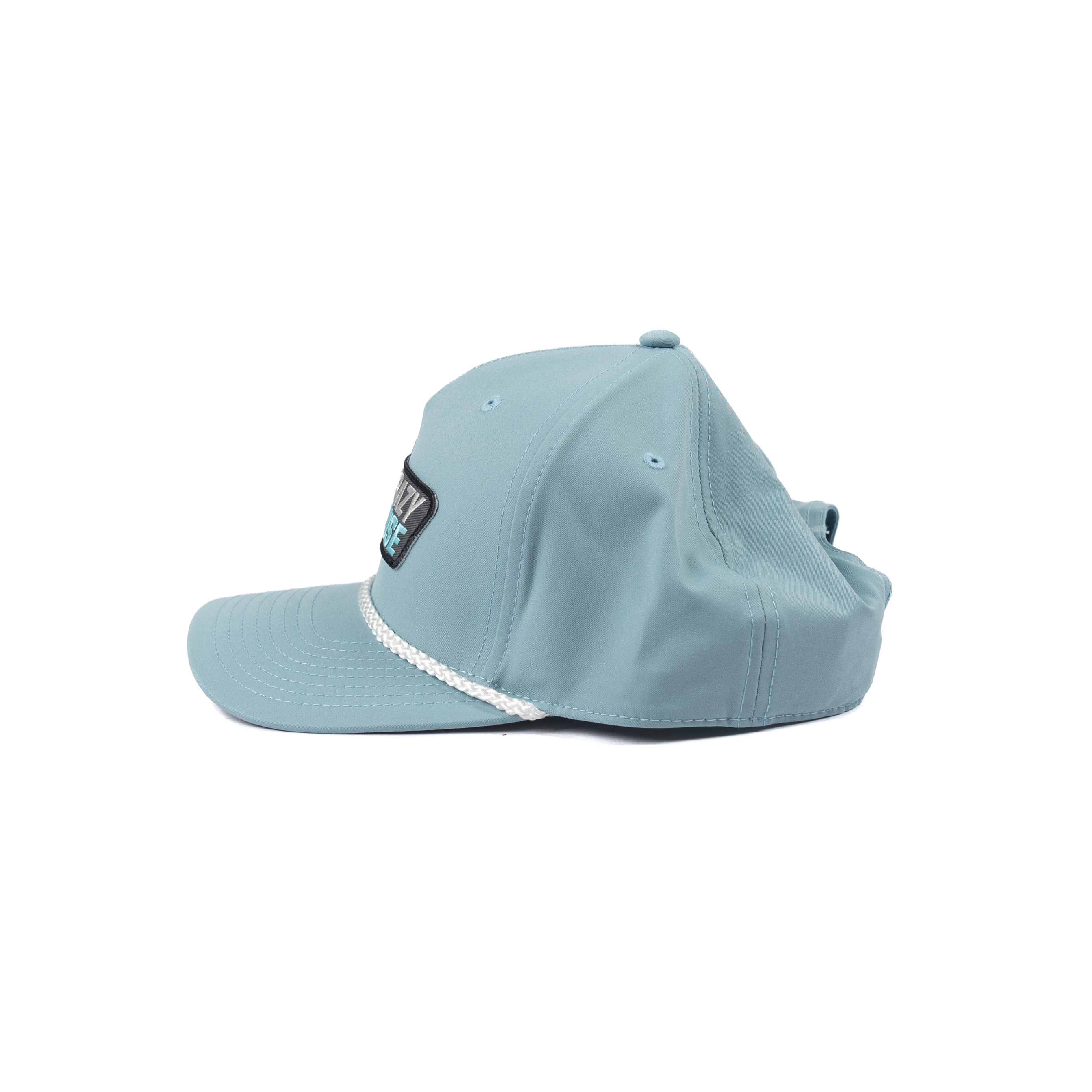Crazy House Smoke Blue Cap with CH Patch and White Rope 