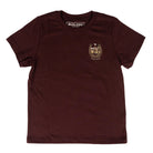 Burlebo Boy's Maroon Horseshoe Short Sleeve T-shirt Y-SST-HORS-MAR