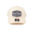 Crazy House Cream Cap with Gray Patch
