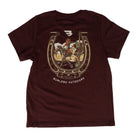 Burlebo Men's Maroon Horseshoe Short Sleeve Tee SST-HORS-MAR