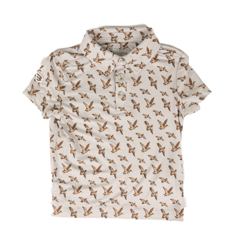 Burlebo Boy's Mallards Flying Performance Polo Y-PP-MFI