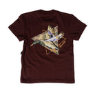 Burlebo Boy's Maroon Pintail Diving Duck Short Sleeve T-shirt Y-SST-PTRI-MAR