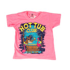 Youth Crazy House Neon Pink "Hot Tub Club" T-shirt 