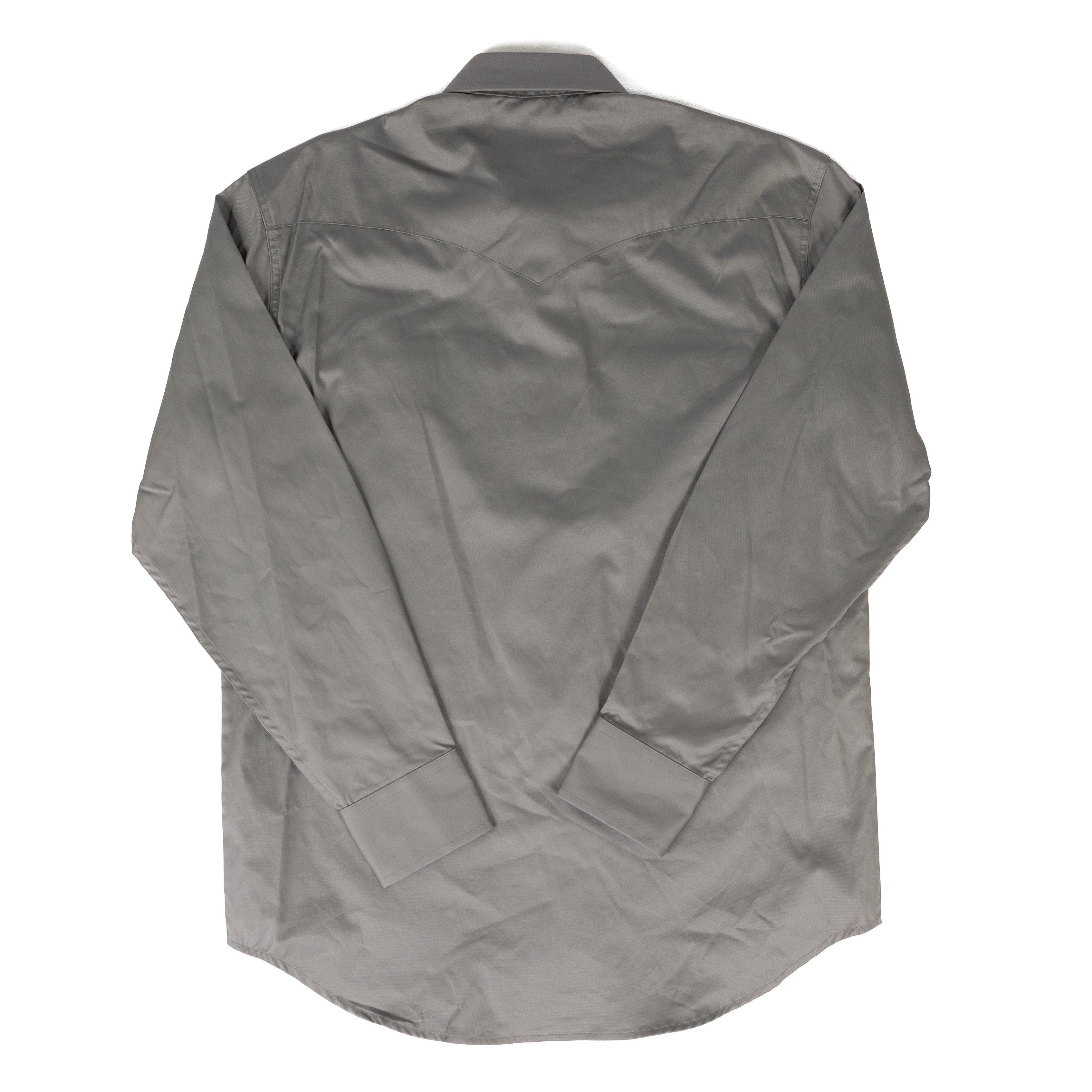 Circle S Men's Gray Long Sleeve Button Up Dress Shirt CSB1000-49