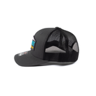 Crazy House Gray and Black Cap with Slanted Twill Patch 