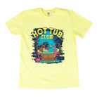 Crazy House Women's Neon Yellow "Hot Tub Club" T-shirt 