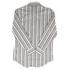 Rock and Roll Men's Gray Striped Long Sleeve Button Up BMB2S09423