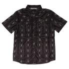 Rock and Roll Denim Men's Short Sleeve Black Geo Printed Tek Snap Shirt BMN3S09456