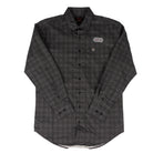 Rock and Roll Men's Long Sleeve Charcoal Medallion Printed Button Up BMB2S09422