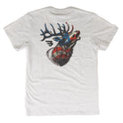Burlebo Men's Ash Gray American Elk Short Sleeve Tee SST-AMELK-AG
