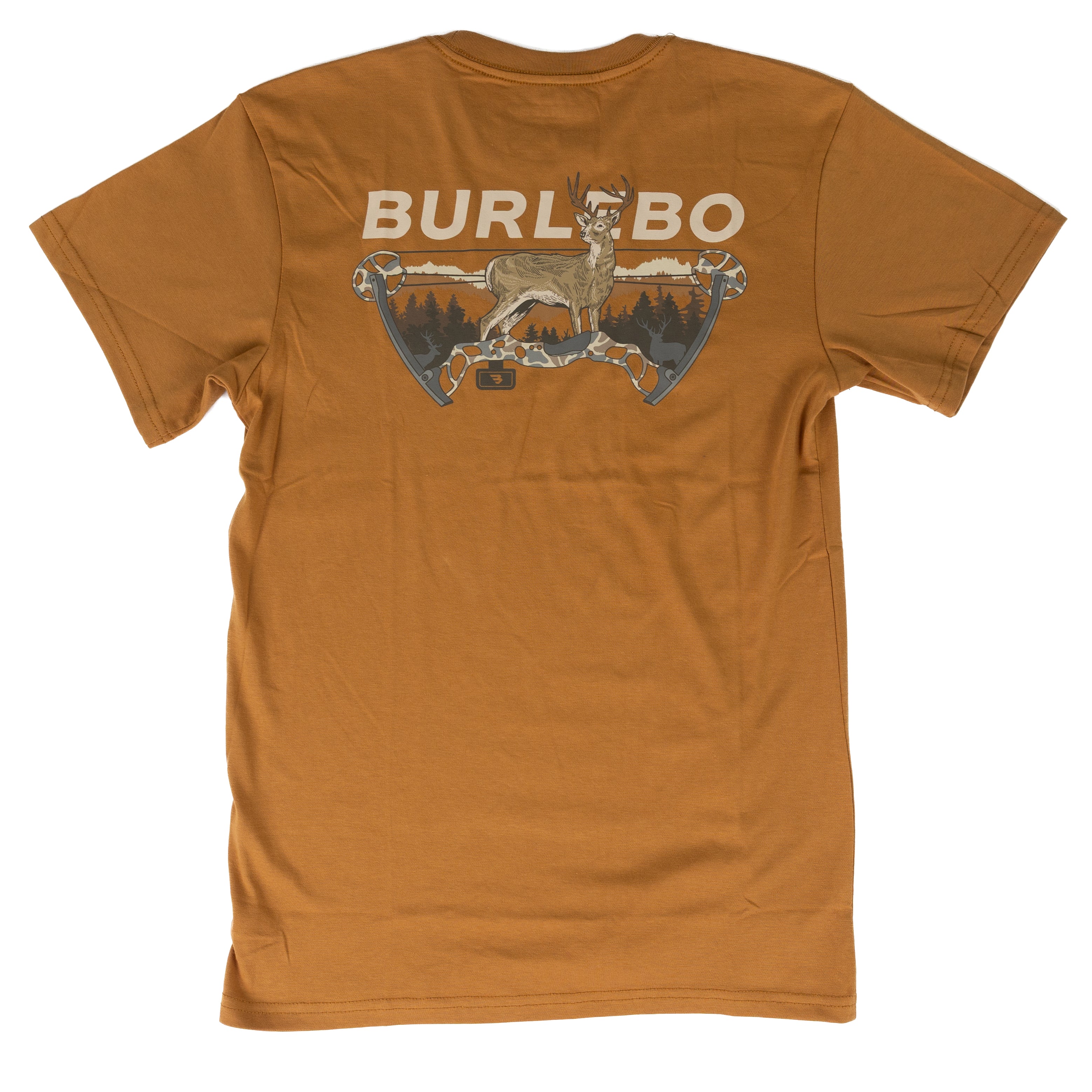 Burlebo Men's Brown Bow Hunter Short Sleeve T-shirt SST-BOWH-LB