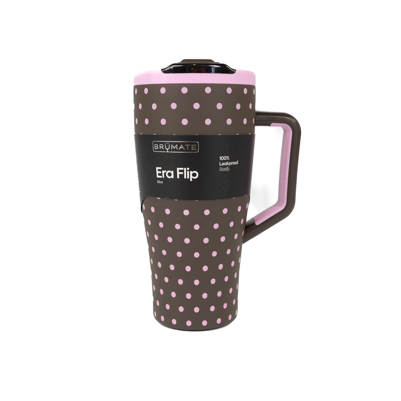 Brumate 30oz Mocha Dot Era Flip Leak Proof Tumbler DWEF30MCD