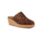 Corky's Women's Leopard Maybe Later Wedge Sandals 
