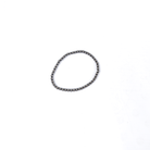 Women's Silver Handmade 4MM Navajo Pearl Bracelet 