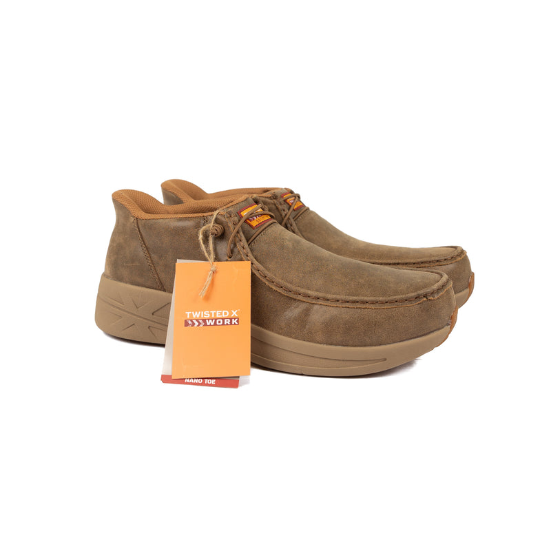 Twisted X Men's Ez On UltraLite X Bomber Brown Composite Toe Work Shoe MCAUN04