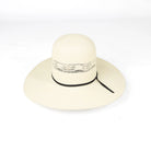 American Hat Company 650 4.25" Bangora Straw Hat - Long Oval
