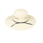 American Hat Company 650 4.25" Bangora Straw Hat - Long Oval