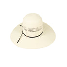 American Hat Company 650 4.25" Bangora Straw Hat - Long Oval