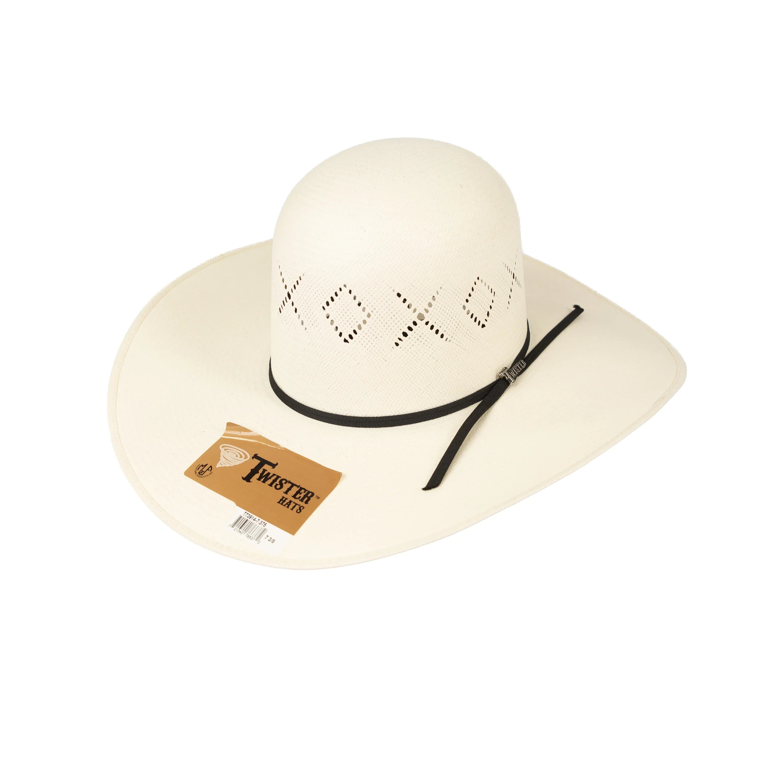 Twister "Hopewell" 4.5" Straw Hat T73914 - Long Oval