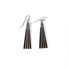 Women's Alzuni Handmade Silver Fan Dangle Earrings 