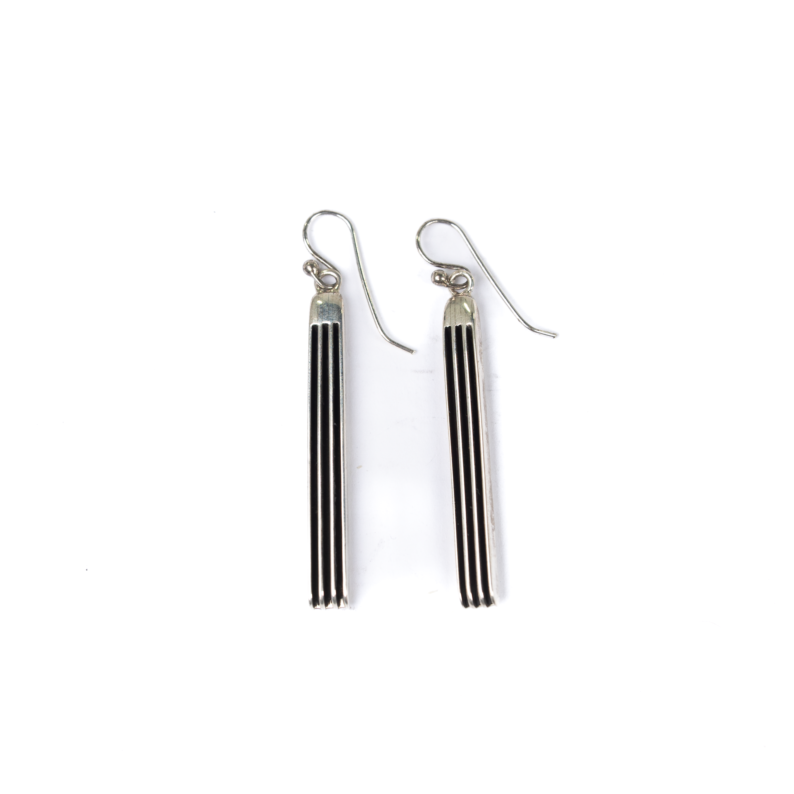 Women's Alzuni Silver Handmade Dangle Bar Earrings 