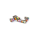 Women's Rhoda Handmade Square Rainbow Earrings 