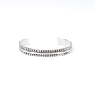 Women's Rhoda Double Ball Row Silver Cuff T4249