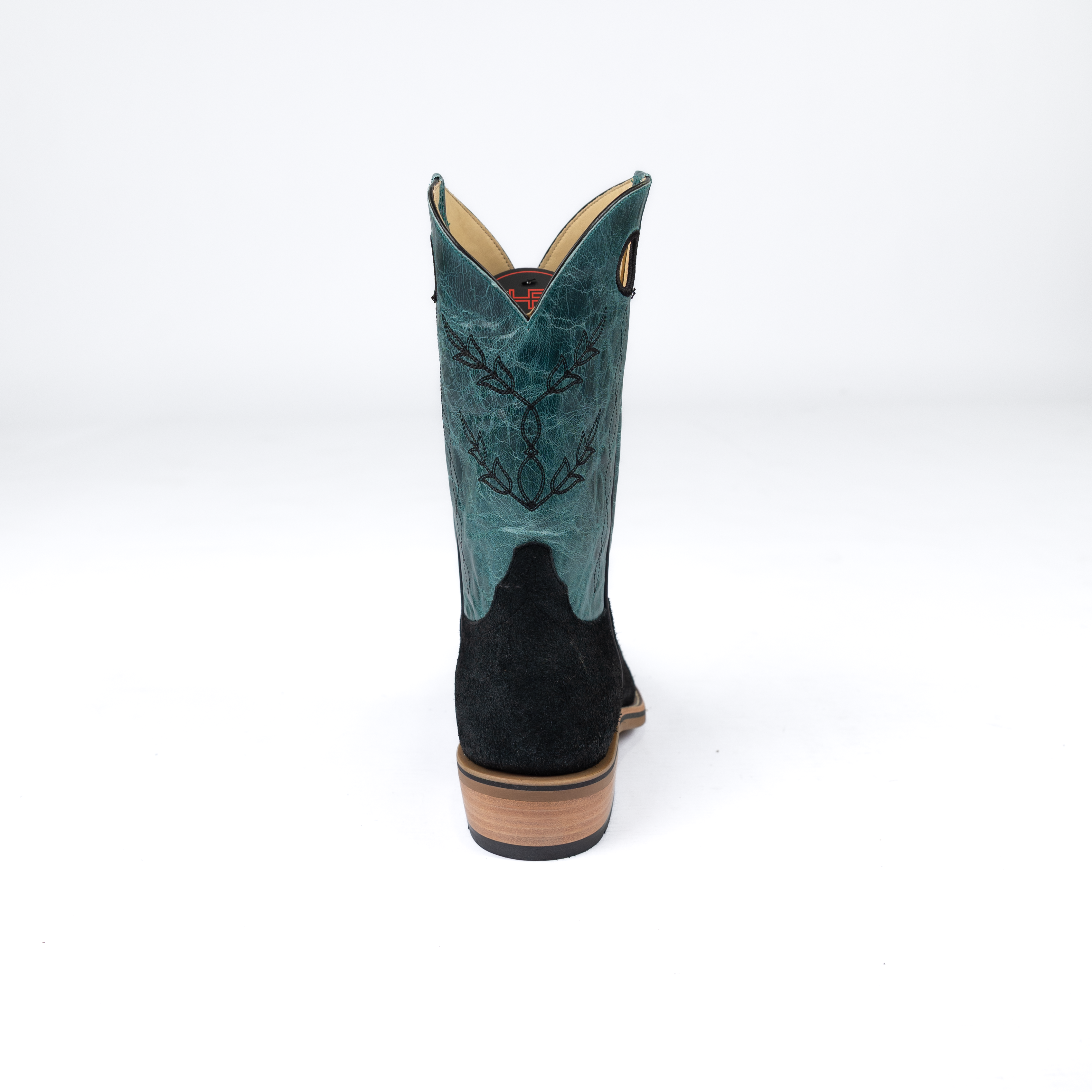Men's Horsepower Top Hand High Noon Black Suede Cutter Toe Boots