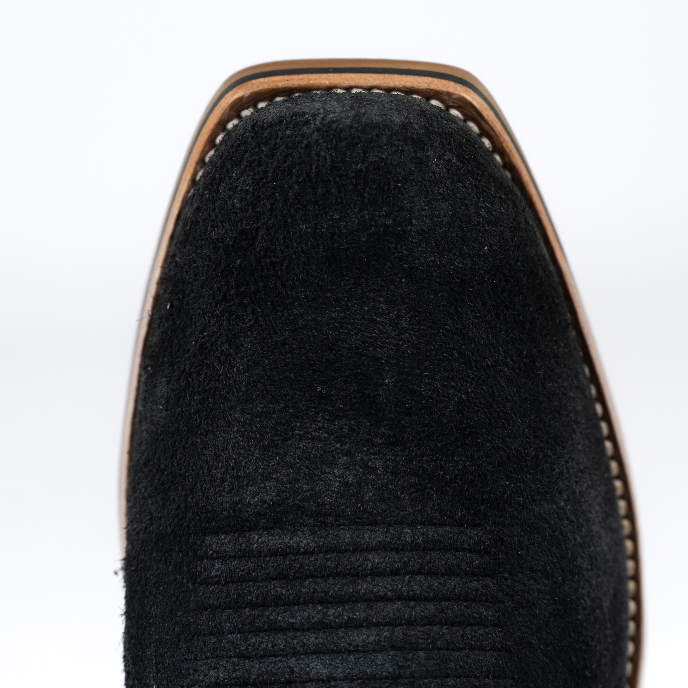 Men's Horsepower Top Hand High Noon Black Suede Cutter Toe Boots
