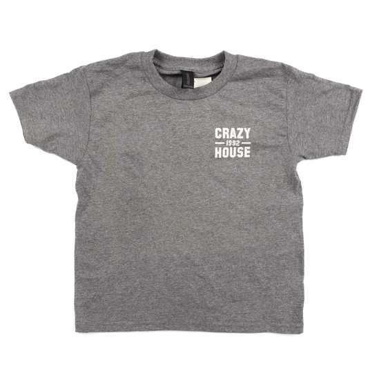 Youth Crazy House Gray Stacked T-shirt