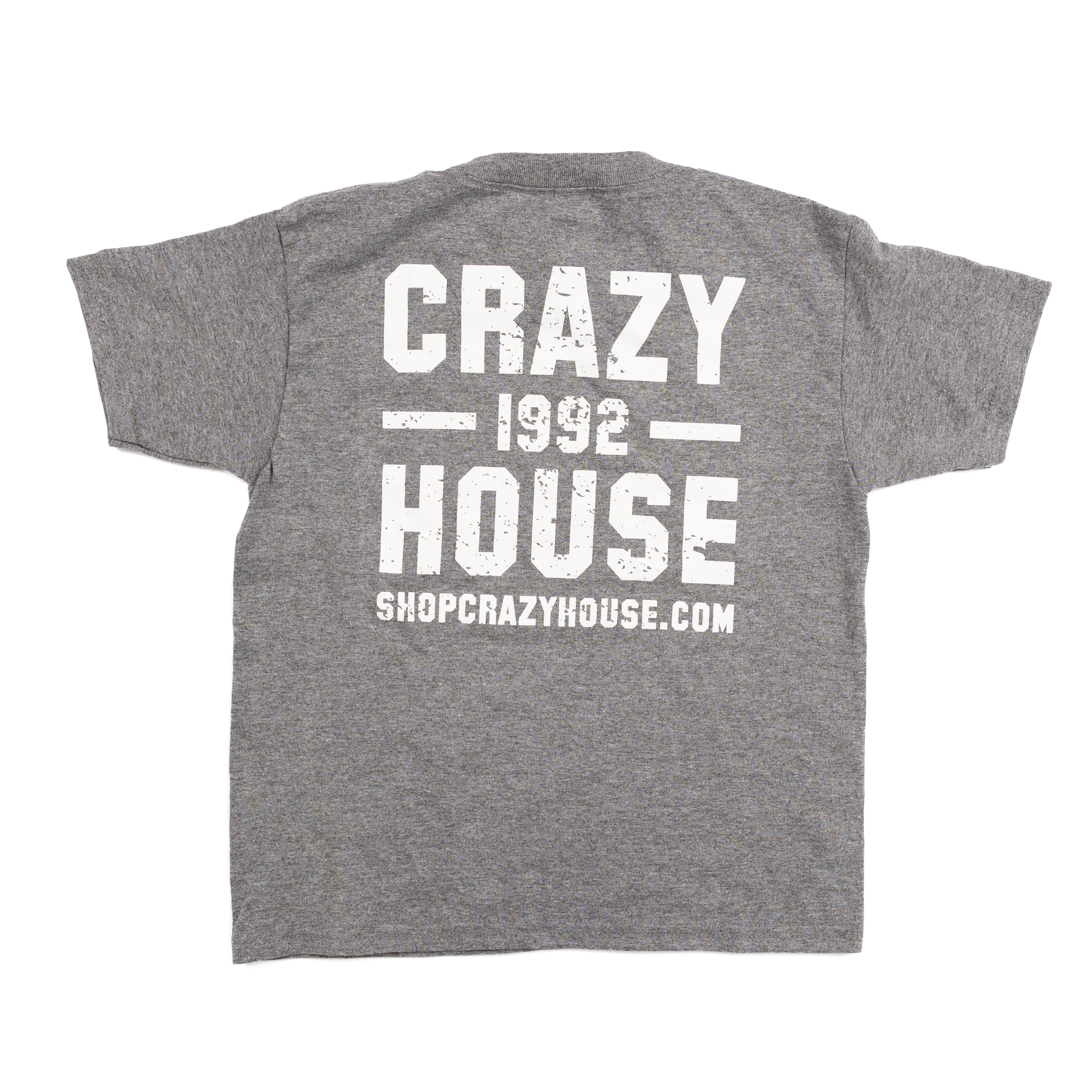 Youth Crazy House Gray Stacked T-shirt