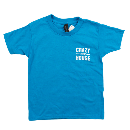 Youth Crazy House Blue Stacked T-shirt 
