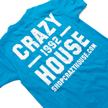 Youth Crazy House Blue Stacked T-shirt 