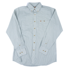 Men's Wrangler Blue and Brown Plaid Long Sleeve Button Up Shirt 112374544