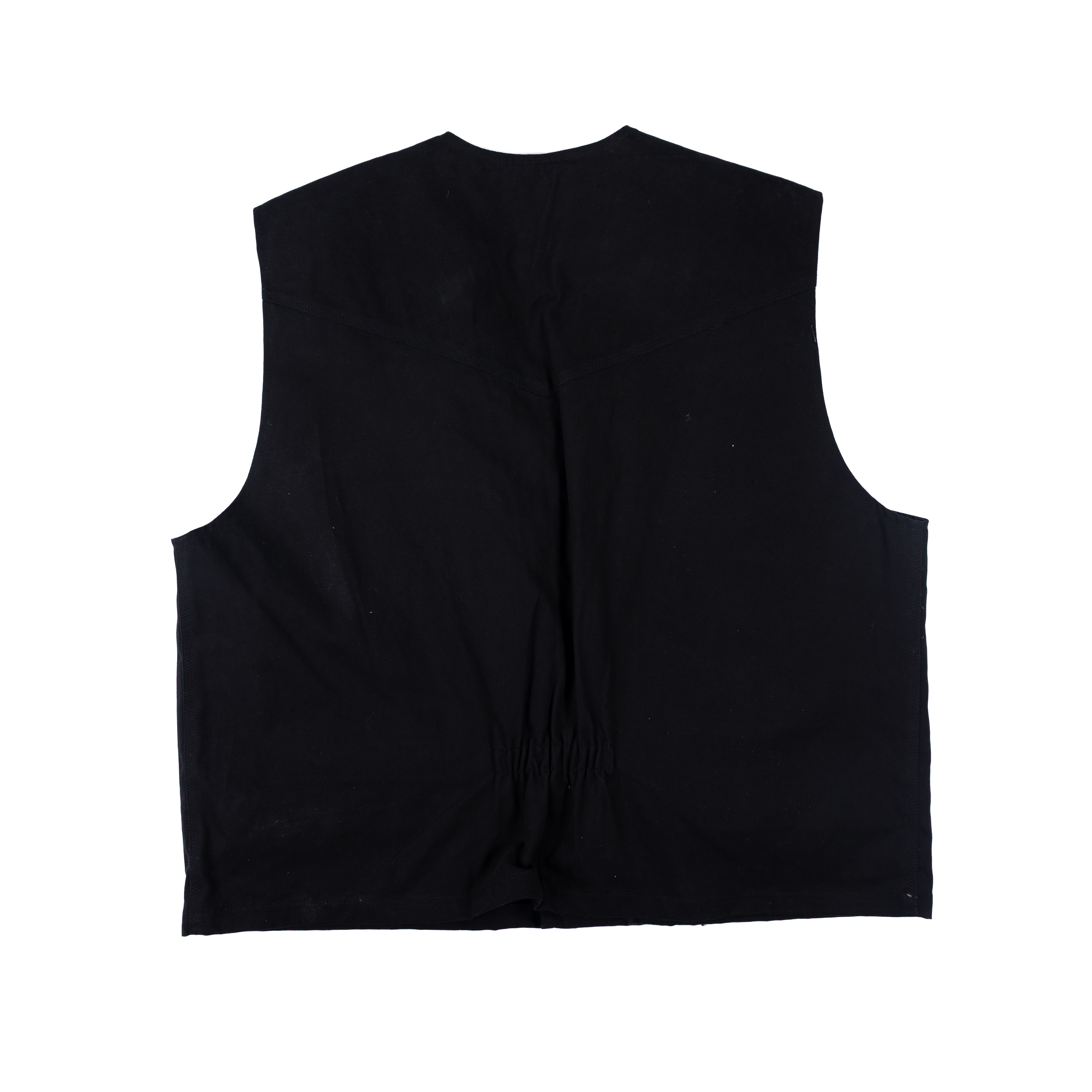 Men's Black Bronco Canvas Vest VCB