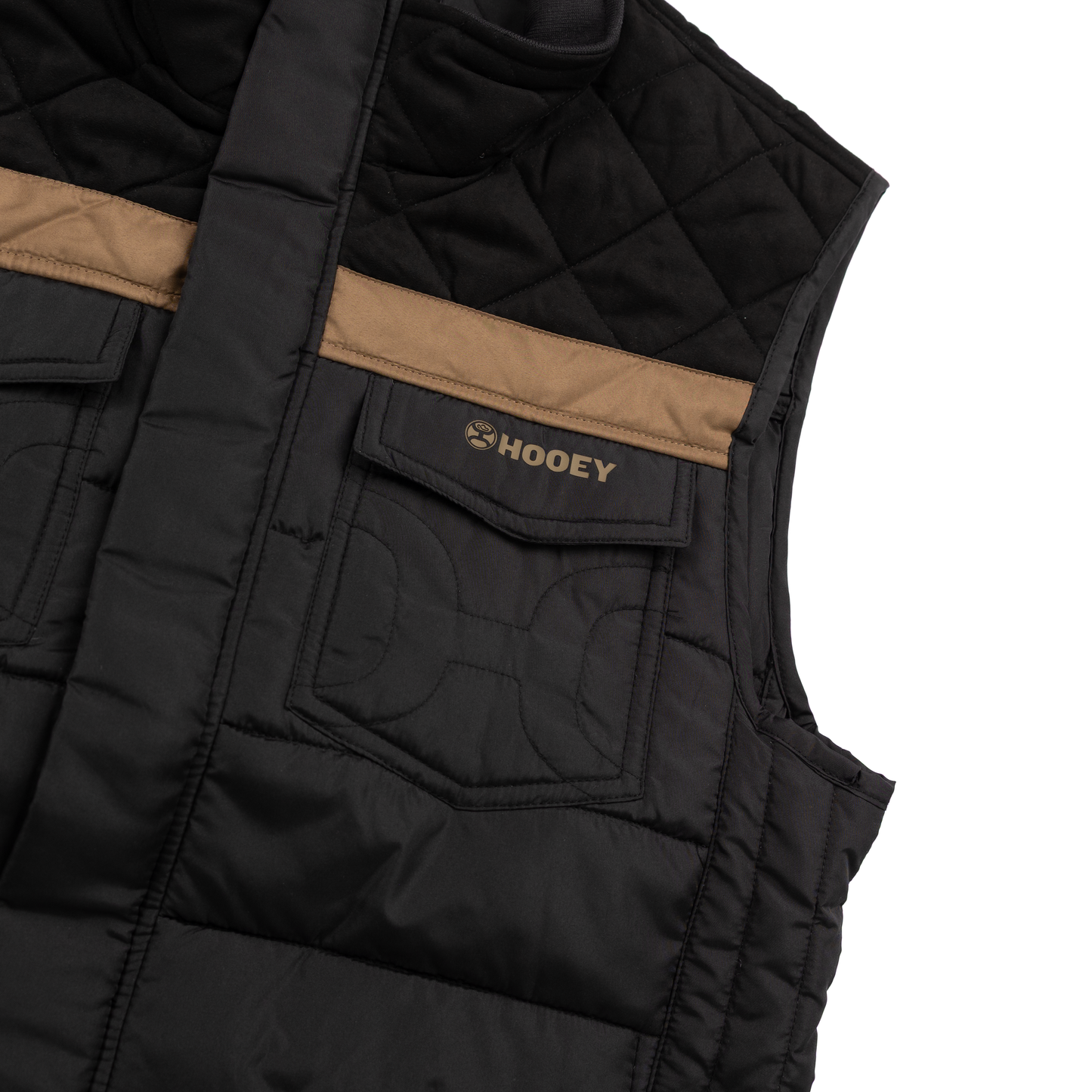 Boy's Hooey Black Packable Puffer Vest 
