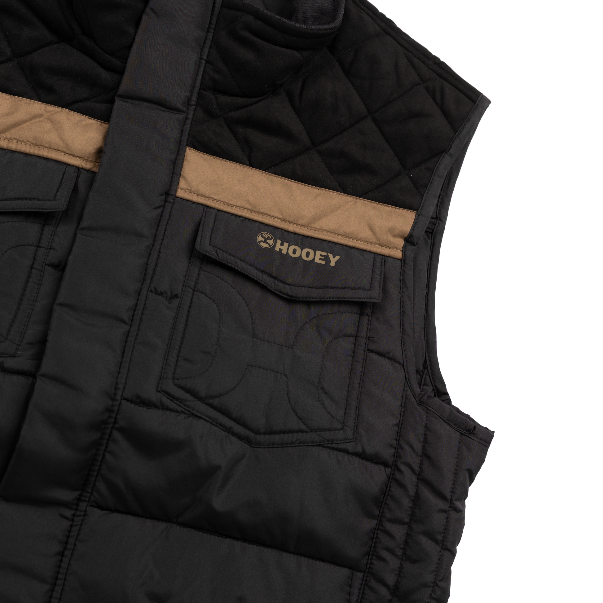 Boy's Hooey Black Packable Puffer Vest 