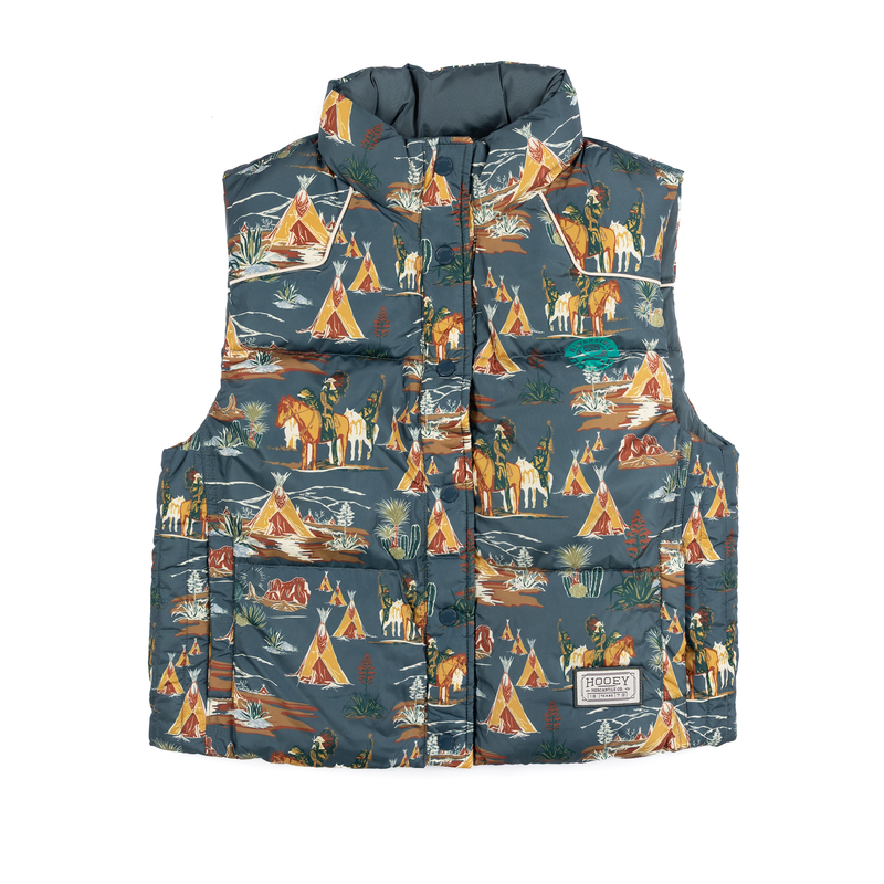 Women's Hooey Reversible Puffer Vest 
