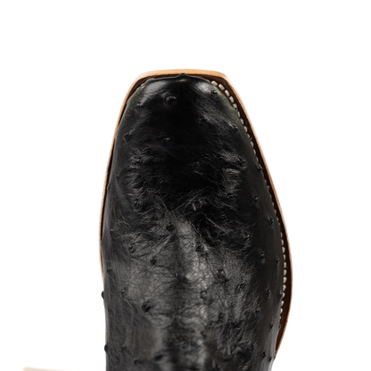 Men's Horse Power Black Full Quill Ostrich with 13" Azure New Orleans Tops HP9533