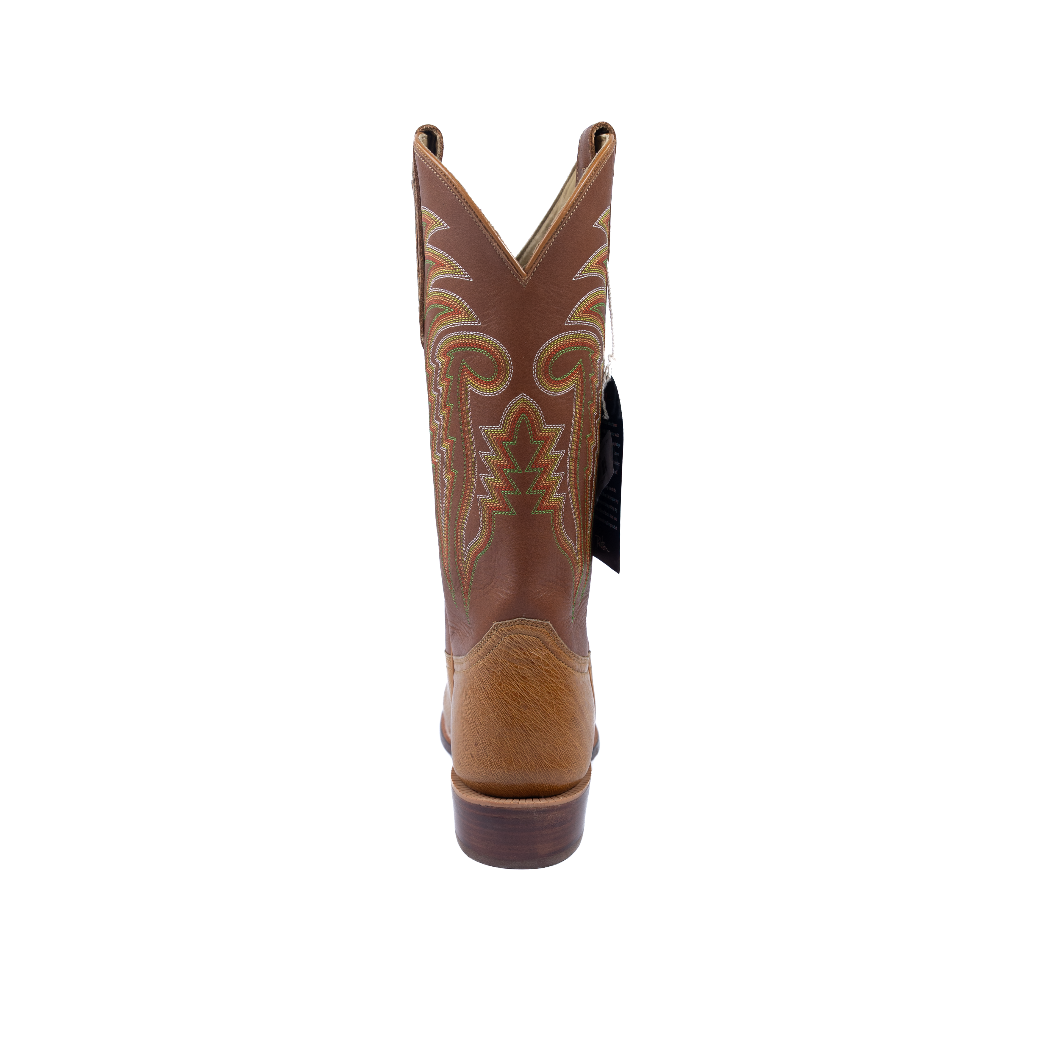 Men's R. Watson Smooth Ostrich Super Tan Super Roper Toe Boots